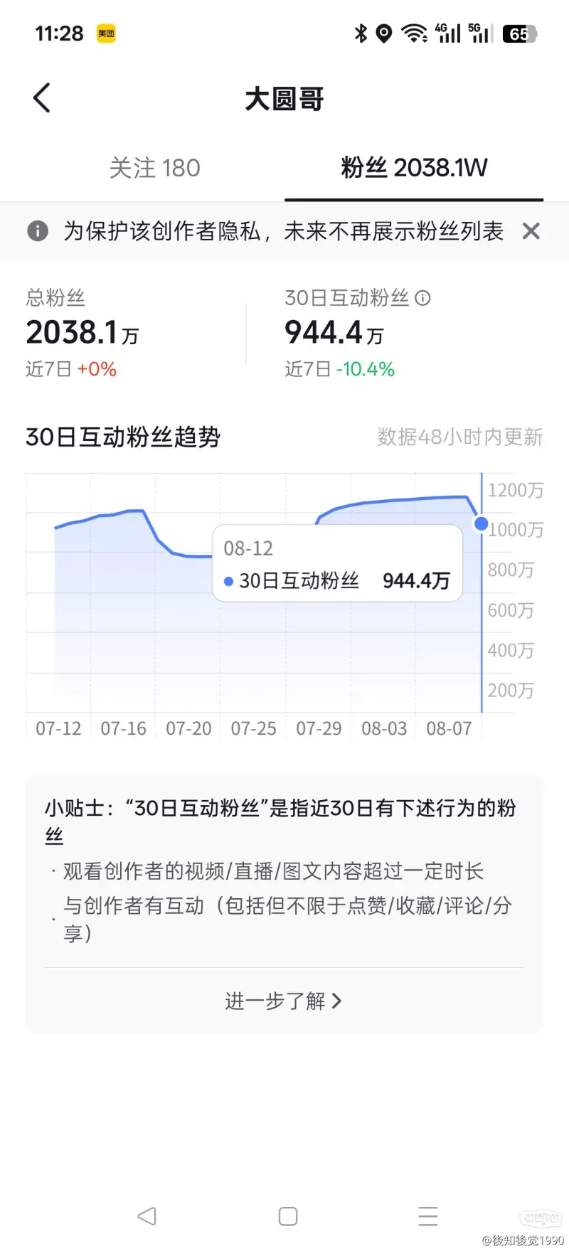 抖音关于粉丝数量的说说
