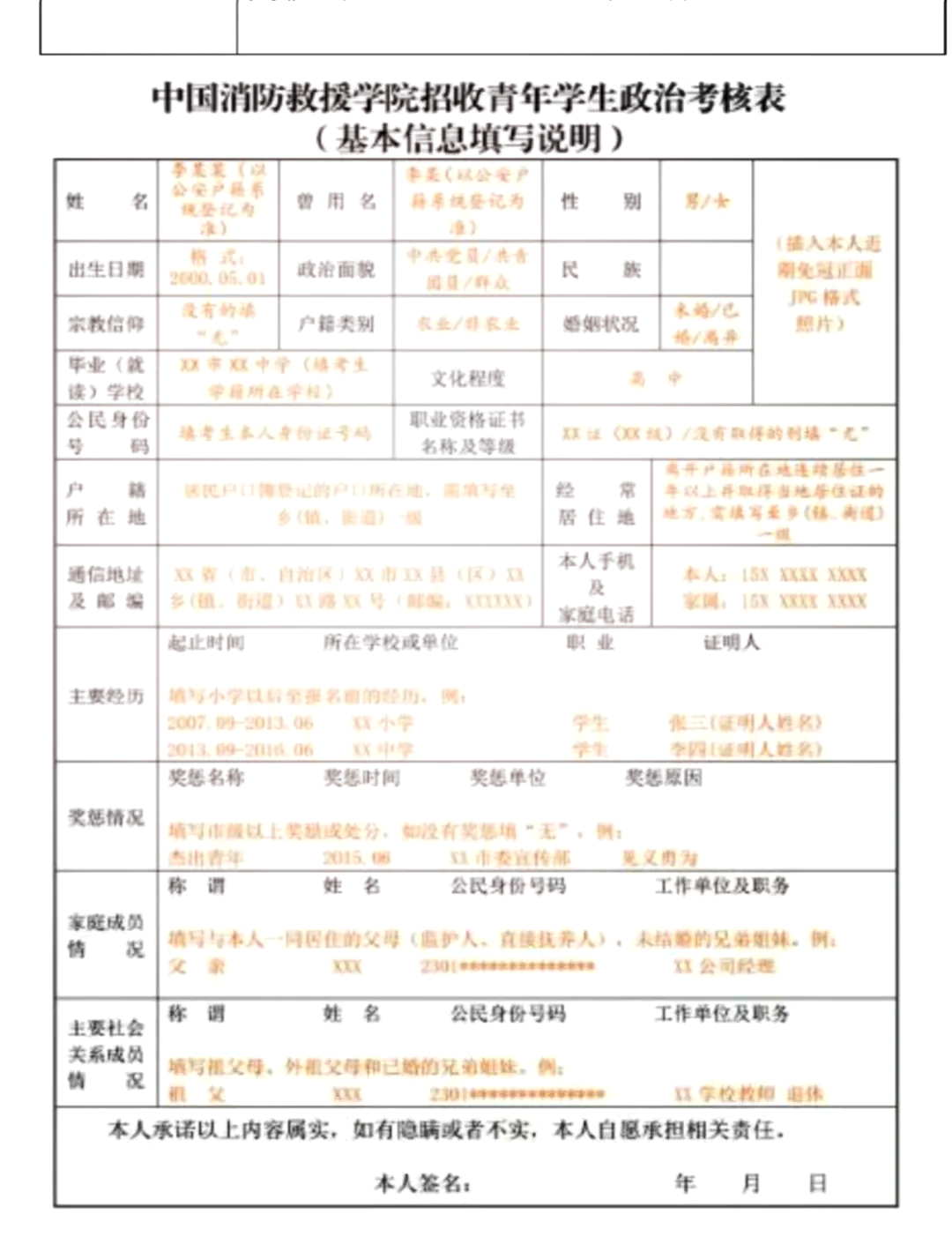 当兵政审审什么