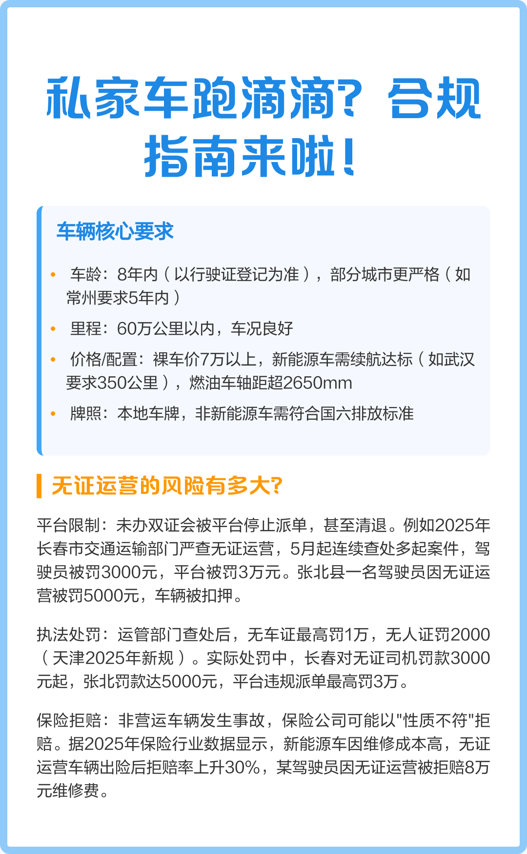 私家车可以跑滴滴吗