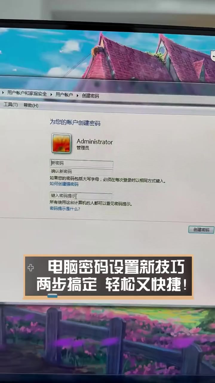 怎样给电脑设置锁屏密码
