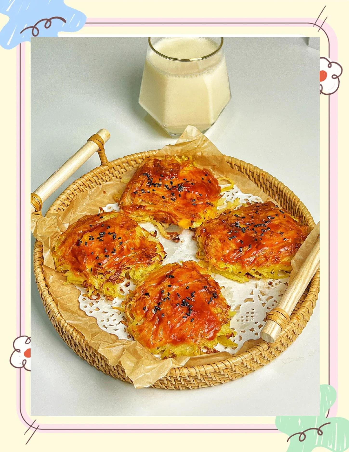 土豆丝鸡蛋饼的制作方法