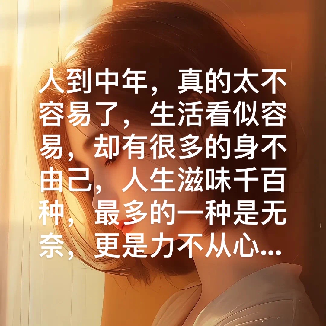 人生活着很累很心酸的句子