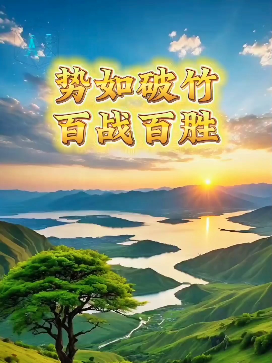 一个人举着一面红旗打一成语