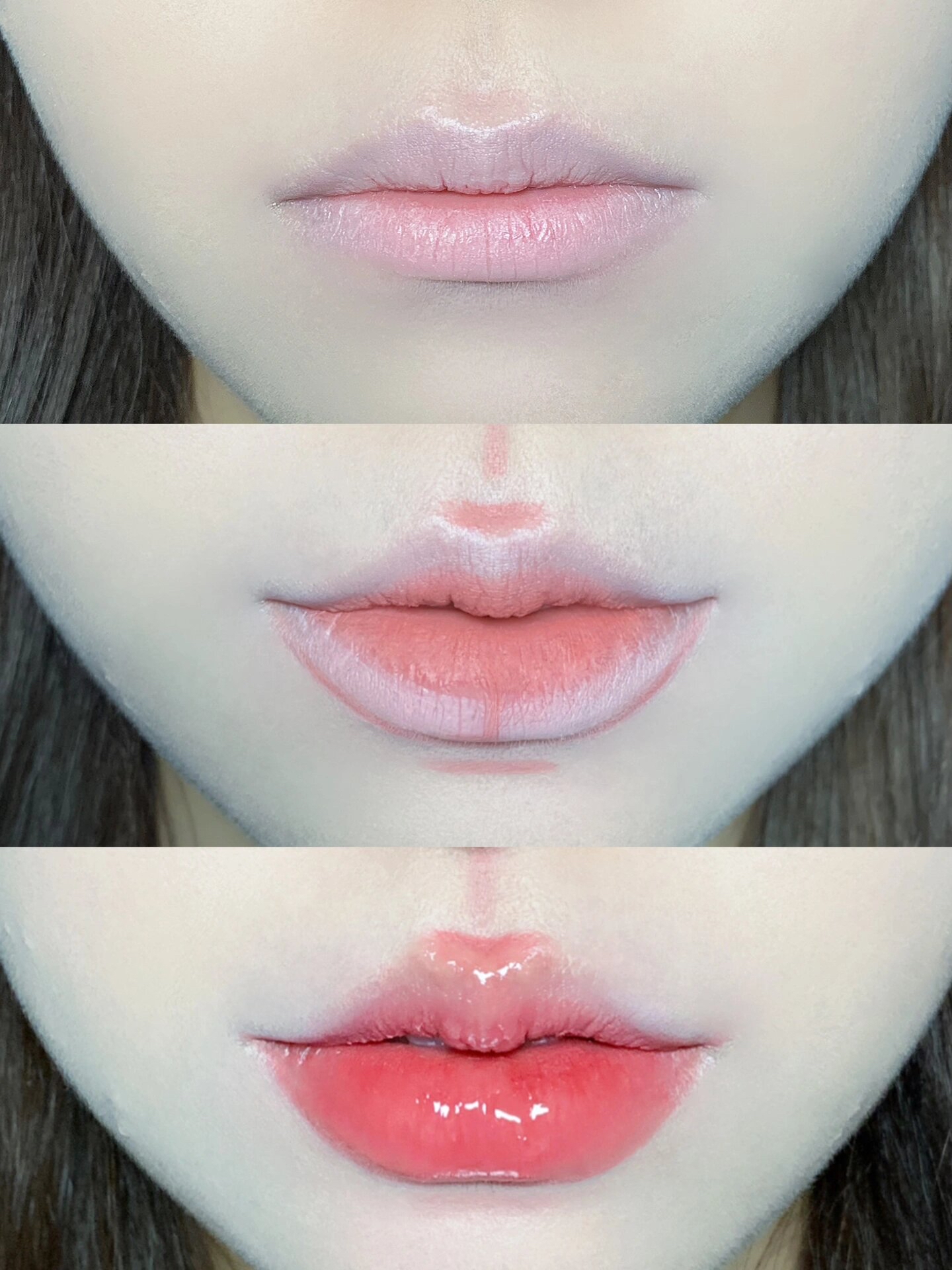 美MM大秀唇线笔画法步骤